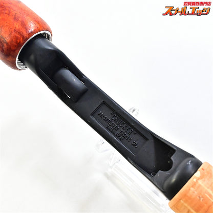 【ブライトリバー】 チャッカーグリップ ウッド/コルク ストレートシングルハンドル BRIGHT-LIVER CHUCKER バス ベイトロッド トップ K_060
