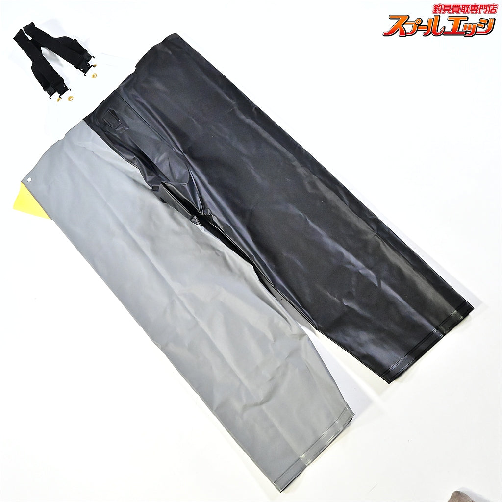 【アーバンリサーチxフィッシャーマン】 サロペットパンツ サイズ3L ブラック&グレー URBAN RESEARCHxFISHERMAN K_100