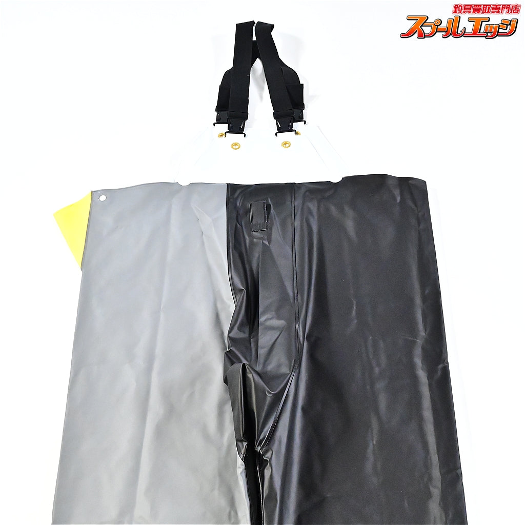 【アーバンリサーチxフィッシャーマン】 サロペットパンツ サイズ3L ブラック&グレー URBAN RESEARCHxFISHERMAN K_100