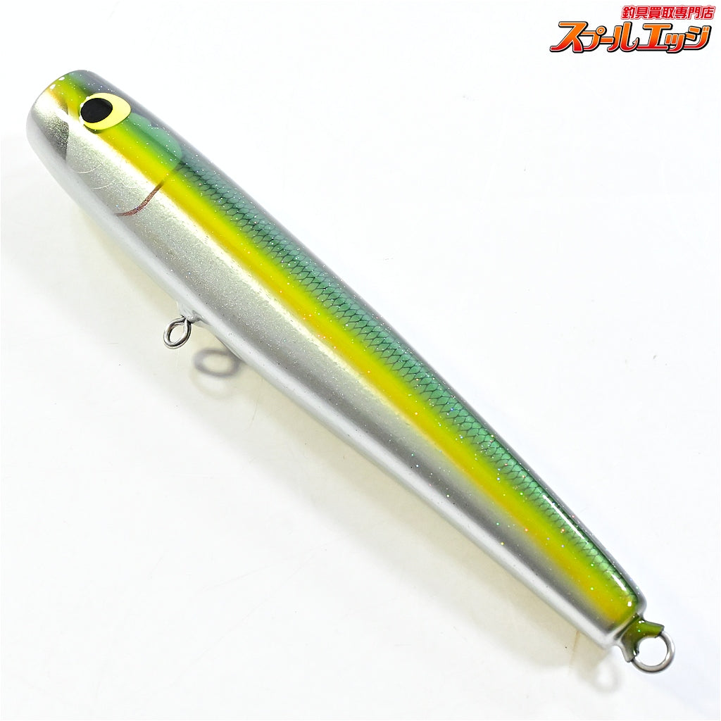 【ウッドリーム】 アキヤポッパー 215 オリーブバックイエローライン OBYL WooDream AKIYA-POPPER 海水用ルアー K_060