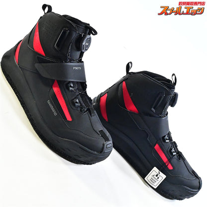 【シマノ】 DS+クイックゲームシューズ カットラバーピンフェルト FS-073Y サイズ28cm レッド SHIMANO K_060