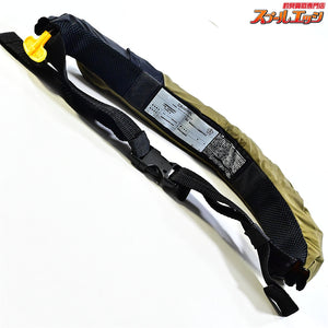 【ダイワ】 インフレータブルライフジャケット ウエストタイプ手動・自動膨脹式 DF-2709 モスグリーン 桜マーク有 2021年12月分製造 DAIWA K_100