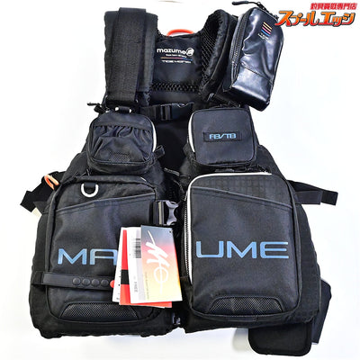 【マズメ】 タイドマニアライフジャケット MZLJ-705 ブラック/ホワイト mazume フローティングベスト K_100