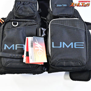 【マズメ】 タイドマニアライフジャケット MZLJ-705 ブラック/ホワイト mazume フローティングベスト K_100