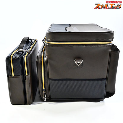 【シマノ】 へらバッグXT BA-012Q 40L&へらクッションXT ZB-012Q ブラックブラウン SHIMANO HERA-BAG K_159
