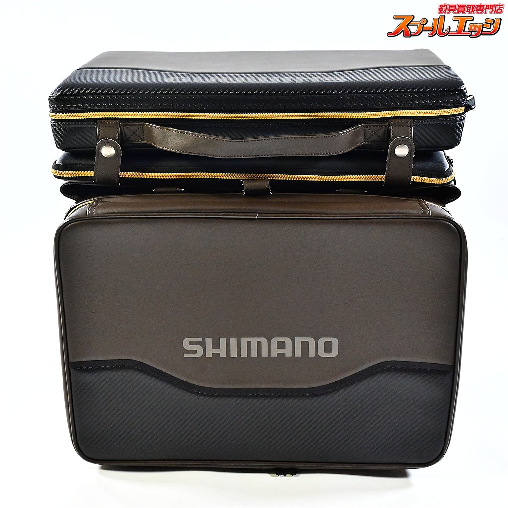 【シマノ】 へらバッグXT BA-012Q 40L&へらクッションXT ZB-012Q ブラックブラウン SHIMANO HERA-BAG K_159