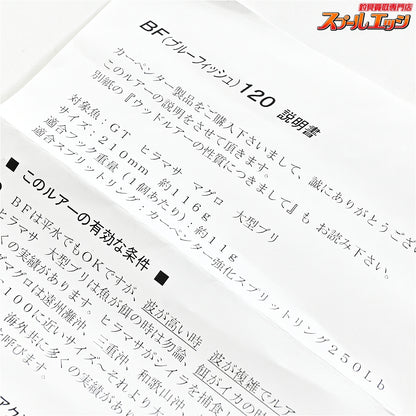 【カーペンター】 ディアブロ ブルーフィッシュ BF120 プロフェッショナルモデル 自重114.2g Carpenter DIABLO Blue Fish K_060