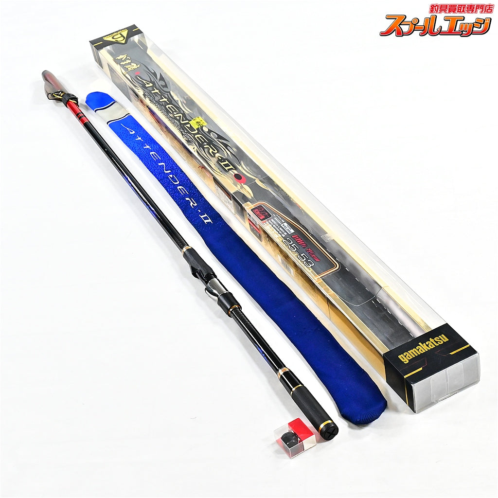 【がまかつ】 がま磯 アテンダー2 II 25-53 大口径トップガイド装着 GAMAKATSU ATTENDER-II グレ チヌ メジナ K_166