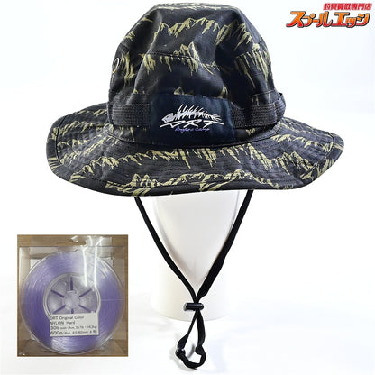 【DRT】 アングラーズキャンプ コットンブーニーハット サイズフリー ナイロンハード30LB600m付 DRT ANGLERS CAMP BOONIE HAT K_100
