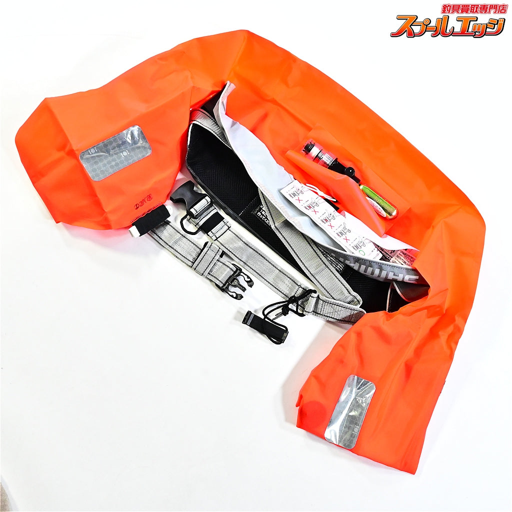 【シマノ】 ラフトエアジャケット VF-052K サイズフリー 桜マーク有 平成30年3月製造分 ウエストタイプ 膨張式救命具 ライフジャケット SHIMANO K_060