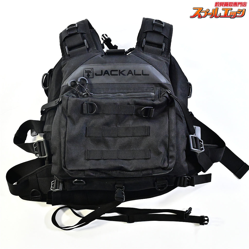 【ジャッカル】 バーサタイルゲームベスト ブラック JACKALL VERSATILE GAME VEST K_060