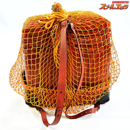 【網竹籠】 竹製魚籠 3段仕様 40x30x42cm へら鮒用 道具箱 小物入れ 蓋付き K_154