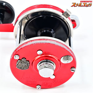 【アブ】 アンバサダー 9000 オートマチック2スピード レッド FN.117002 波リム ビックA ABU Ambassadeur