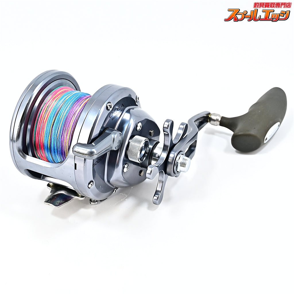 【シマノ】 03オシアジガー 5000P T型パワーハンドルノブ装着 SHIMANO OCEA JIGGER