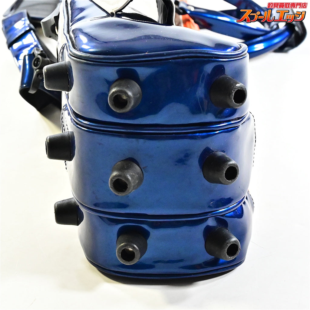 【がまかつ】 がまへら ライトロッドケース4 GC294 3層 PVC素材 ホワイト/ブルー GAMAKATSU LIGHT-ROD-CASE へらロッドケース K_192