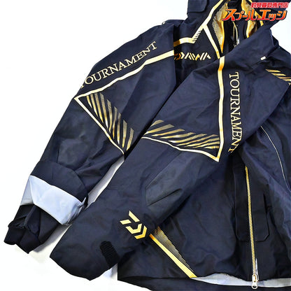 【ダイワ】 ゴアテックス トーナメント プロダクト レインスーツ DR-1007T 上下セット サイズXL カラーブラック DAIWA TOUNAMENT GORE-TEX K_100