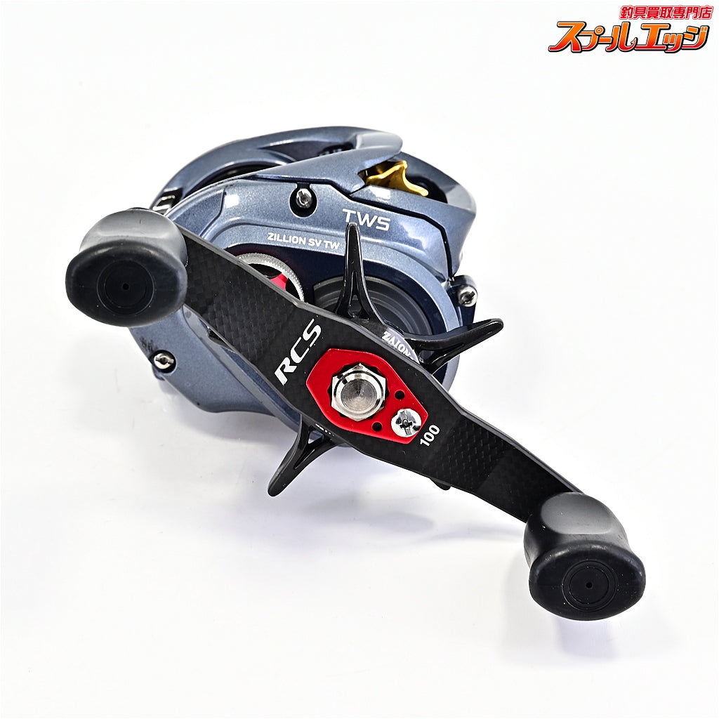 【ダイワ】 16ジリオン SV TW 1016SV-SH RCS100mmカスタムカーボンハンドル&SLPWメカニカルブレーキノブレッド装着 DAIWA ZILLION