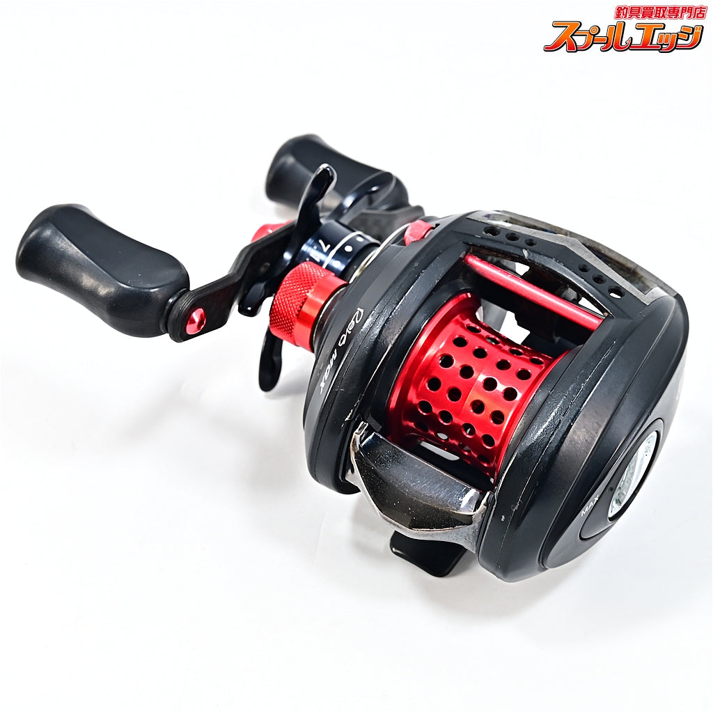 【アブガルシア】 アンバサダー レボ MGX-L ギア比7.1:1 KTF90mmオフセットカーボンハンドル/メカニカルキャップ&アブワークスシャロースプール装着 Abu Garcia Revo