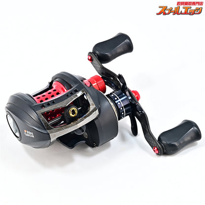 【アブガルシア】 アンバサダー レボ MGX-L ギア比7.1:1 KTF90mmオフセットカーボンハンドル/メカニカルキャップ&アブワークスシャロースプール装着 Abu Garcia Revo