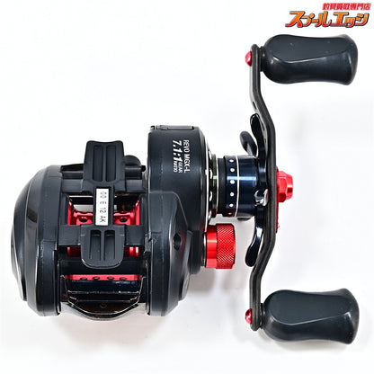【アブガルシア】 アンバサダー レボ MGX-L ギア比7.1:1 KTF90mmオフセットカーボンハンドル/メカニカルキャップ&アブワークスシャロースプール装着 Abu Garcia Revo