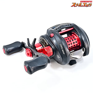 【アブガルシア】 アンバサダー レボ MGX-L ギア比7.1:1 KTF90mmオフセットカーボンハンドル/メカニカルキャップ&KTFオフセットカーボンスタードラグ&アブワークスシャロースプール装着 Abu Garcia Revo
