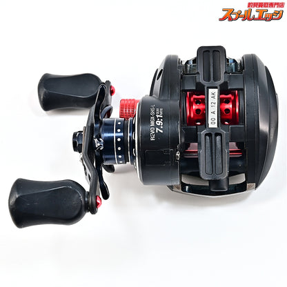 【アブガルシア】 アンバサダー レボ MGX-L SHS ギア比7.9:1 KTF90mmオフセットカーボンハンドル/メカニカルキャップ&アブワークスシャロースプール装着 Abu Garcia Revo