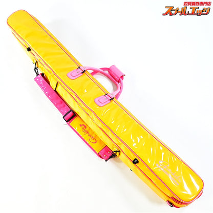 【がまかつ】 がまへら ライトロッドケース2 II 3層 PVC素材 イエロー/ピンク GAMAKATSU LIGHT-ROD-CASE K_172