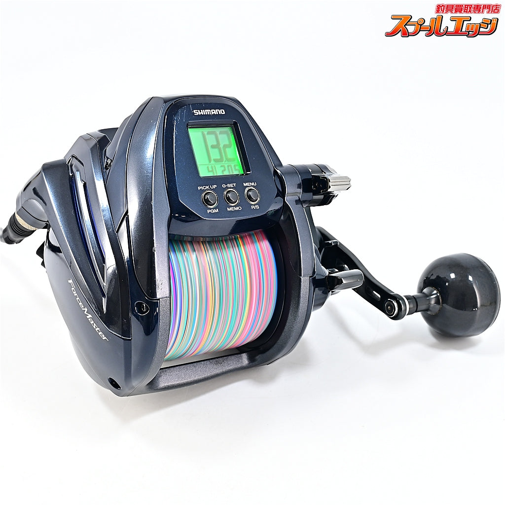 【シマノ】 20フォースマスター 6000 使用距離20.4km 使用97.5時間 非純正クランプ装着 SHIMANO FORCE MASTER