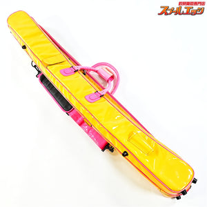 【がまかつ】 がまへら ライトロッドケース2 II 3層 PVC素材 イエロー/ピンク GAMAKATSU LIGHT-ROD-CASE K_172