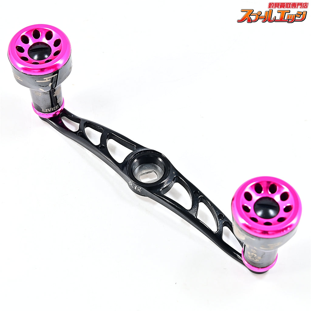 【リブレ】 クランク 110 カスタムハンドル 夜桜 100本限定 レッドシマノ右/ブルーシマノ左用センターナット付 LIVRE CRANK