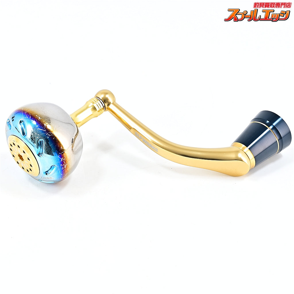 【ダイワxSLPワークス】 85mmマシンカットハンドル リブレ チタニウムカスタムノブ EP50装着 DAIWAxSLP-WORKS MACHINE CUT HANDLEK