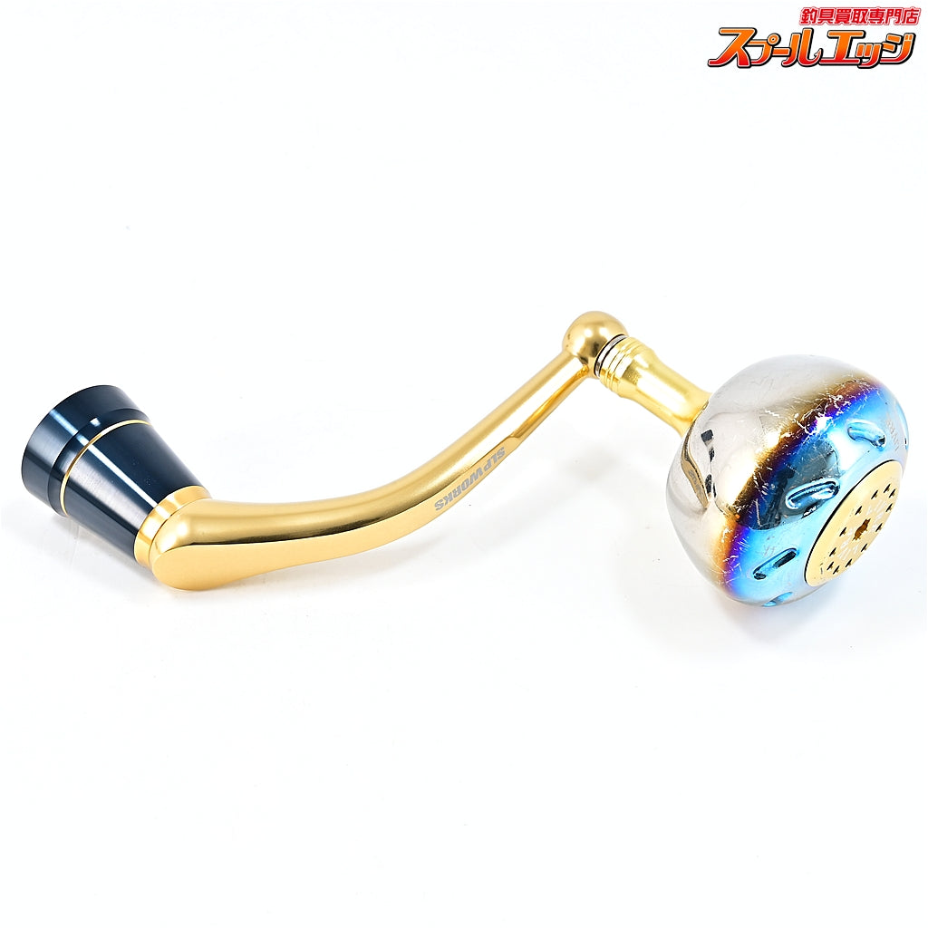 【ダイワxSLPワークス】 85mmマシンカットハンドル リブレ チタニウムカスタムノブ EP50装着 DAIWAxSLP-WORKS MACHINE CUT HANDLEK