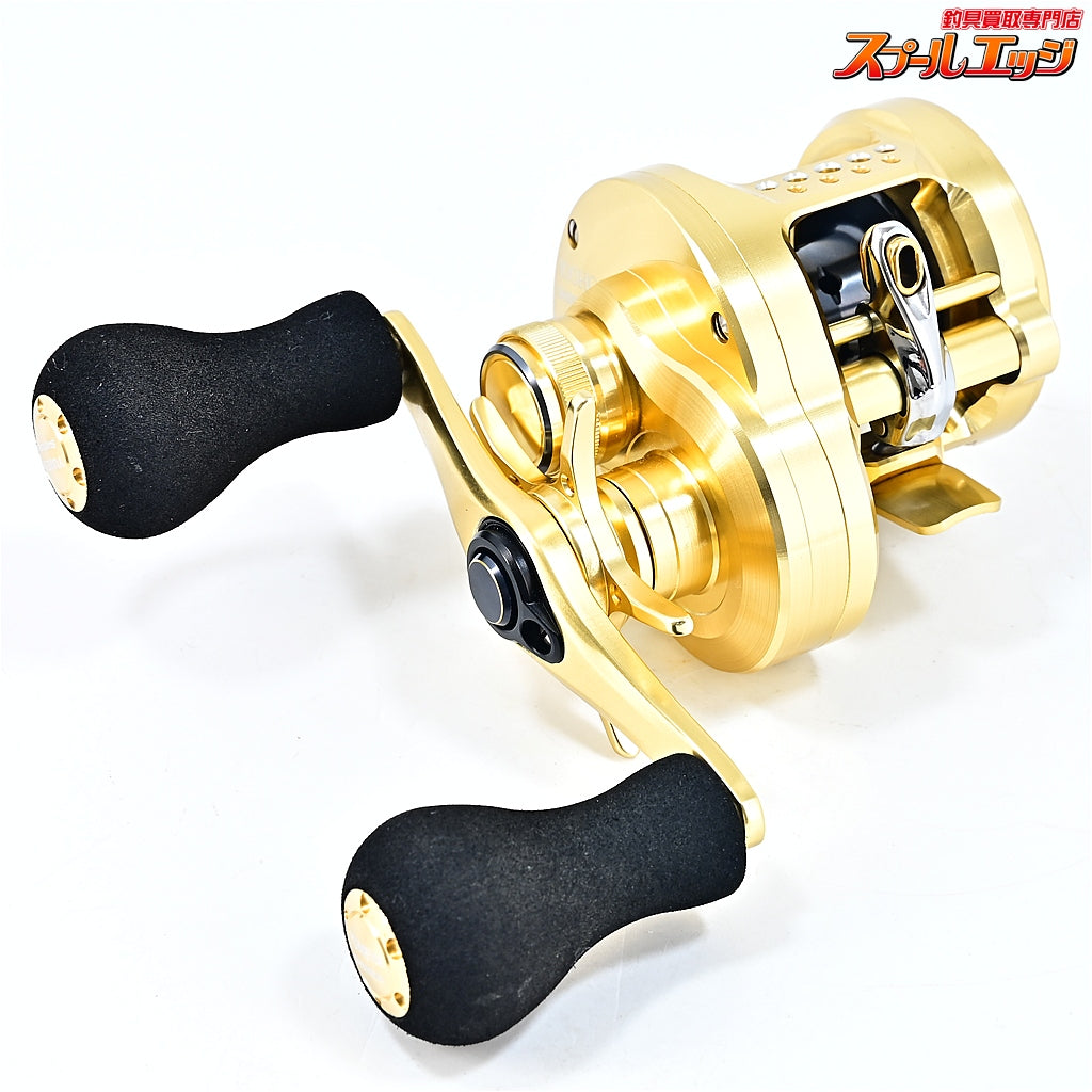 【シマノ】 21カルカッタコンクエスト 100HG 夢屋EVAハンドルノブI型ロング装着 SHIMANO CALCUTTA CONQUEST