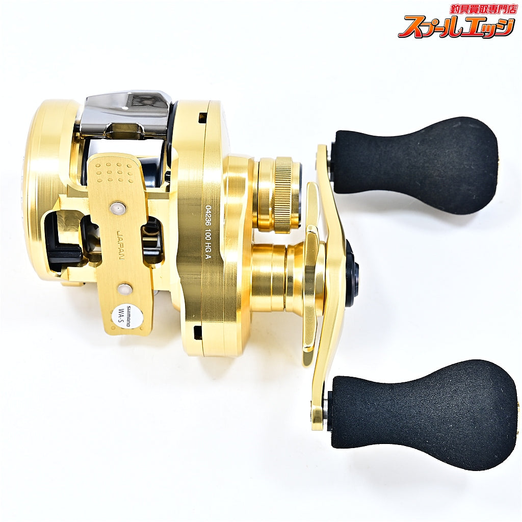 【シマノ】 21カルカッタコンクエスト 100HG 夢屋EVAハンドルノブI型ロング装着 SHIMANO CALCUTTA CONQUEST