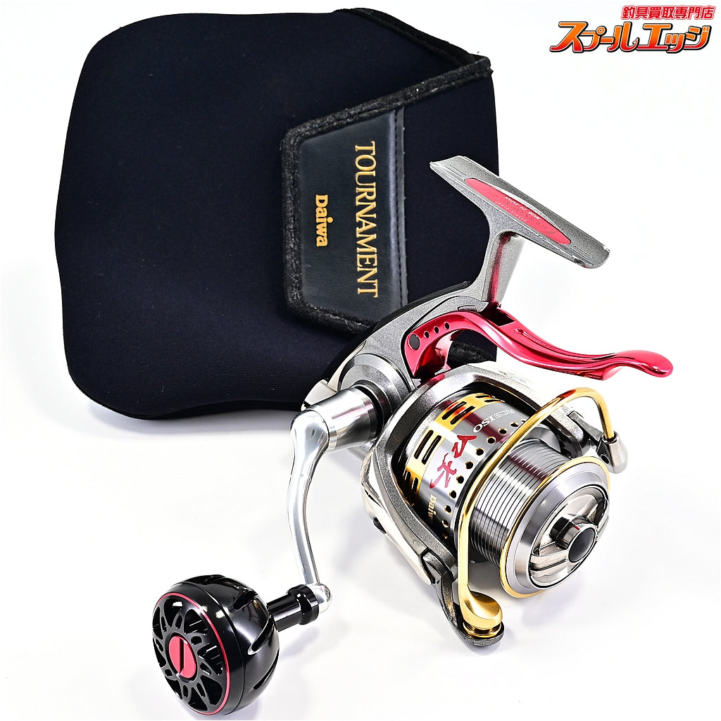 【ダイワ】 07トーナメント ISOZ 競技LB カスタムボディ RCS ISO口太スプール&45mmマシンカットハンドル&アルミラウンドノブL ブラック&GSKダイワ磯LBリール用ハンドルキャップレッド装着 DAIWA TOURNAMENT KYOGI