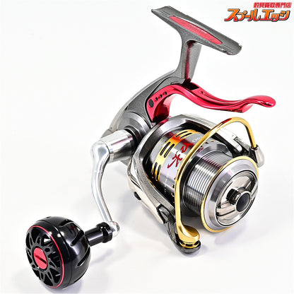 【ダイワ】 07トーナメント ISOZ 競技LB カスタムボディ RCS ISO口太スプール&45mmマシンカットハンドル&アルミラウンドノブL ブラック&GSKダイワ磯LBリール用ハンドルキャップレッド装着 DAIWA TOURNAMENT KYOGI