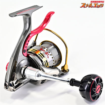 【ダイワ】 07トーナメント ISOZ 競技LB カスタムボディ RCS ISO口太スプール&45mmマシンカットハンドル&アルミラウンドノブL ブラック&GSKダイワ磯LBリール用ハンドルキャップレッド装着 DAIWA TOURNAMENT KYOGI