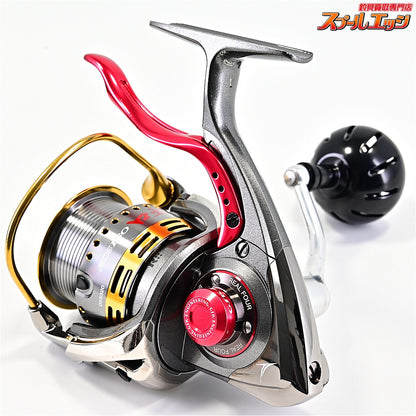 【ダイワ】 07トーナメント ISOZ 競技LB カスタムボディ RCS ISO口太スプール&45mmマシンカットハンドル&アルミラウンドノブL ブラック&GSKダイワ磯LBリール用ハンドルキャップレッド装着 DAIWA TOURNAMENT KYOGI