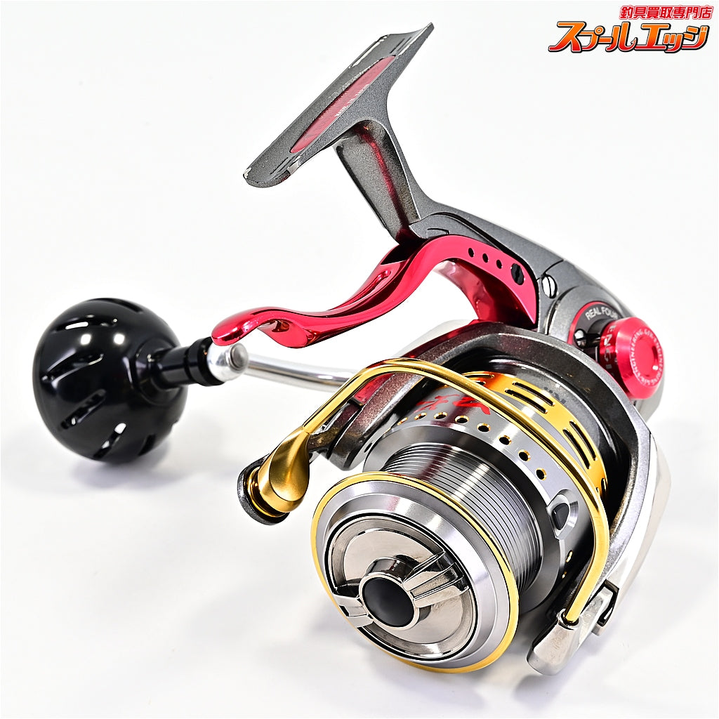 【ダイワ】 07トーナメント ISOZ 競技LB カスタムボディ RCS ISO口太スプール&45mmマシンカットハンドル&アルミラウンドノブL ブラック&GSKダイワ磯LBリール用ハンドルキャップレッド装着 DAIWA TOURNAMENT KYOGI