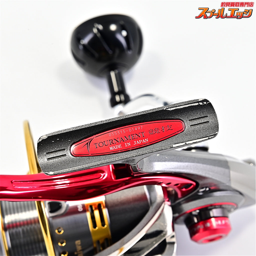 【ダイワ】 07トーナメント ISOZ 競技LB カスタムボディ RCS ISO口太スプール&45mmマシンカットハンドル&アルミラウンドノブL ブラック&GSKダイワ磯LBリール用ハンドルキャップレッド装着 DAIWA TOURNAMENT KYOGI