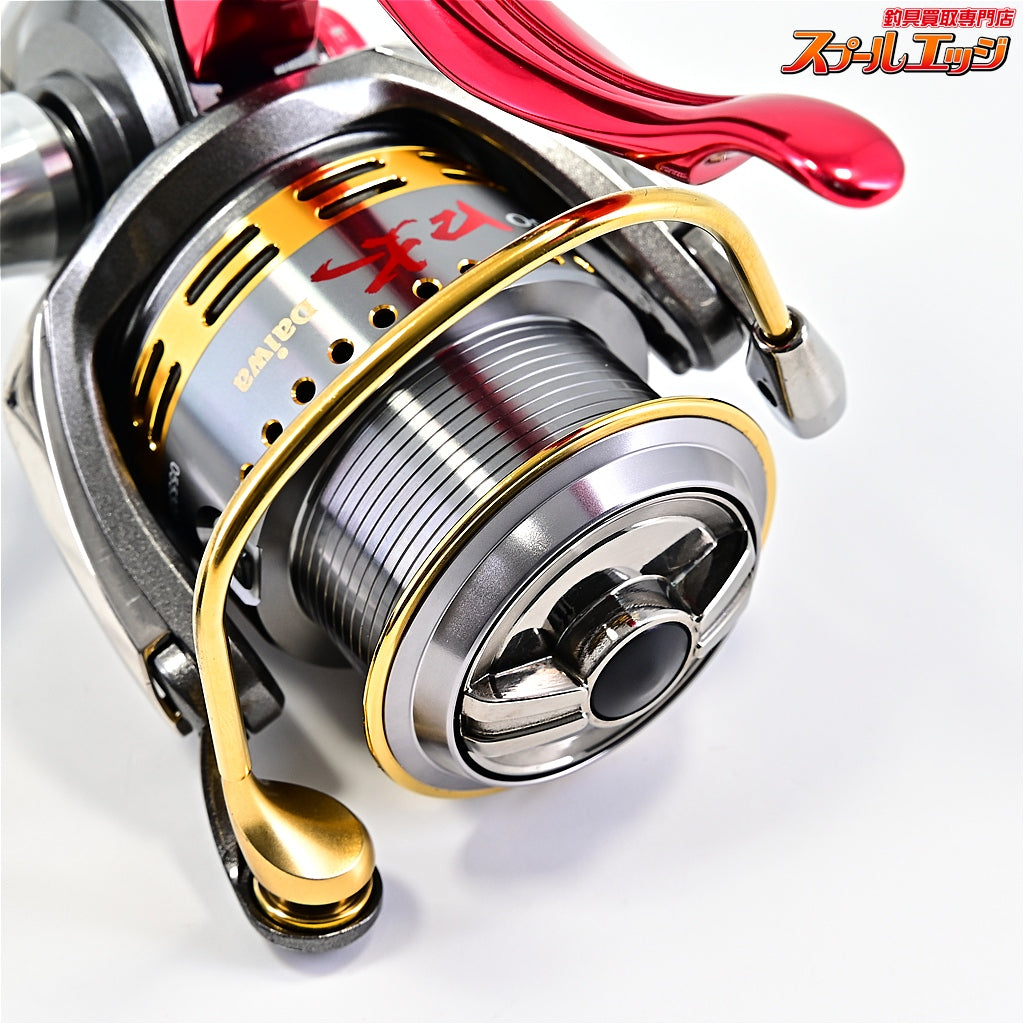 【ダイワ】 07トーナメント ISOZ 競技LB カスタムボディ RCS ISO口太スプール&45mmマシンカットハンドル&アルミラウンドノブL ブラック&GSKダイワ磯LBリール用ハンドルキャップレッド装着 DAIWA TOURNAMENT KYOGI