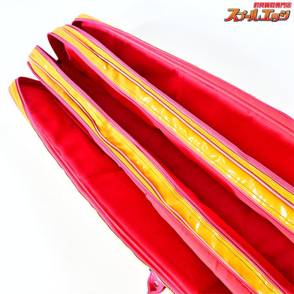 【がまかつ】 がまへら ライトロッドケース2 II 3層 PVC素材 イエロー/ピンク GAMAKATSU LIGHT-ROD-CASE K_172