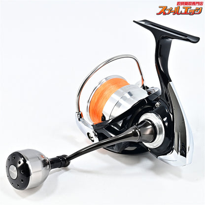 【ダイワ】 19レグザ LT 3000S-CXH ゴメクサスアルミ30mmパワーハンドルノブ装着 ZPIリールスタンドライト シルバー付 DAIWA LEXA
