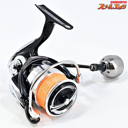 【ダイワ】 19レグザ LT 3000S-CXH ゴメクサスアルミ30mmパワーハンドルノブ装着 ZPIリールスタンドライト シルバー付 DAIWA LEXA