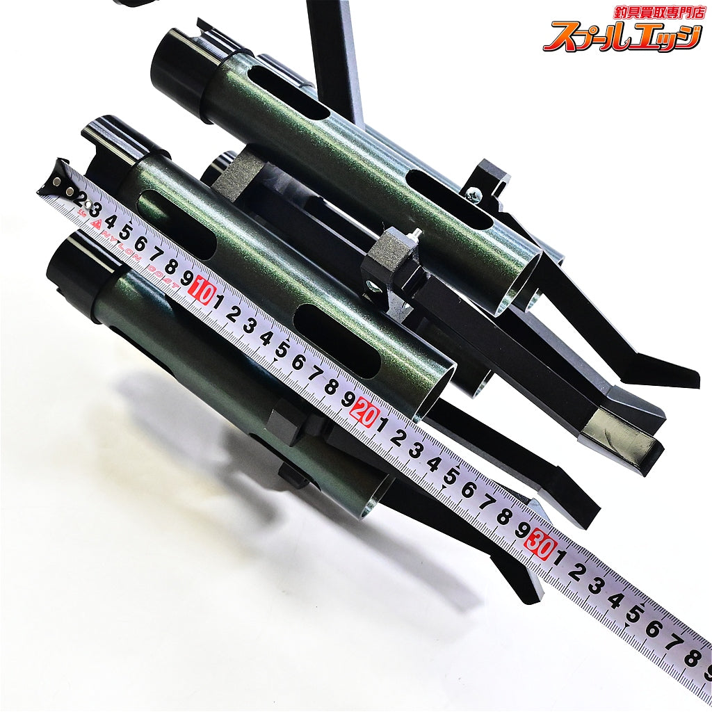 【ノーブランド】 ロッドスタンド 6本仕様 グリーン 3Dプリンター製作品 ハンドメイド品 エリアトラウト RODSTAND K_100