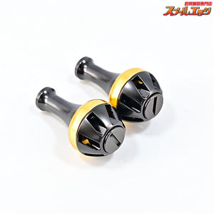 【ダイワxSLPワークス】 カラーアルミラウンドノブ S ゴールド 2点セット DAIWAxSLP-WORKS Custom HANDLEKONB