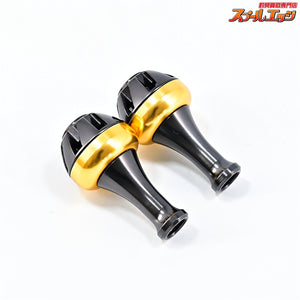 【ダイワxSLPワークス】 カラーアルミラウンドノブ S ゴールド 2点セット DAIWAxSLP-WORKS Custom HANDLEKONB