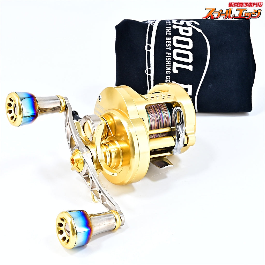 【シマノ】 15オシアコンクエスト 300HG リブレクランクフェザー100&リブレQ.R.A 197タイプ装着 SHIMANO OCEA CONQUEST
