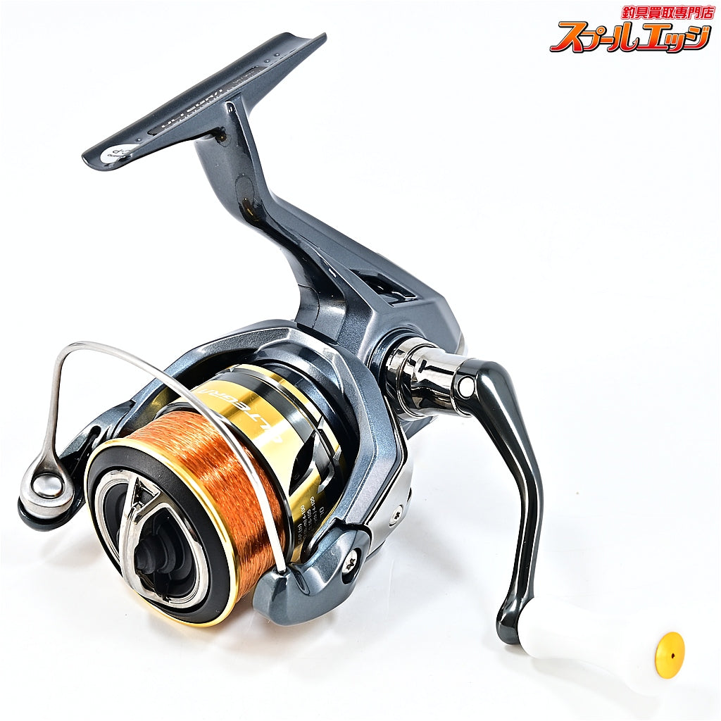 【シマノ】 25アルテグラ C2000SHG アベイルPOMノブホワイト&ノブキャップゴールド装着 SHIMANO ULTEGRA