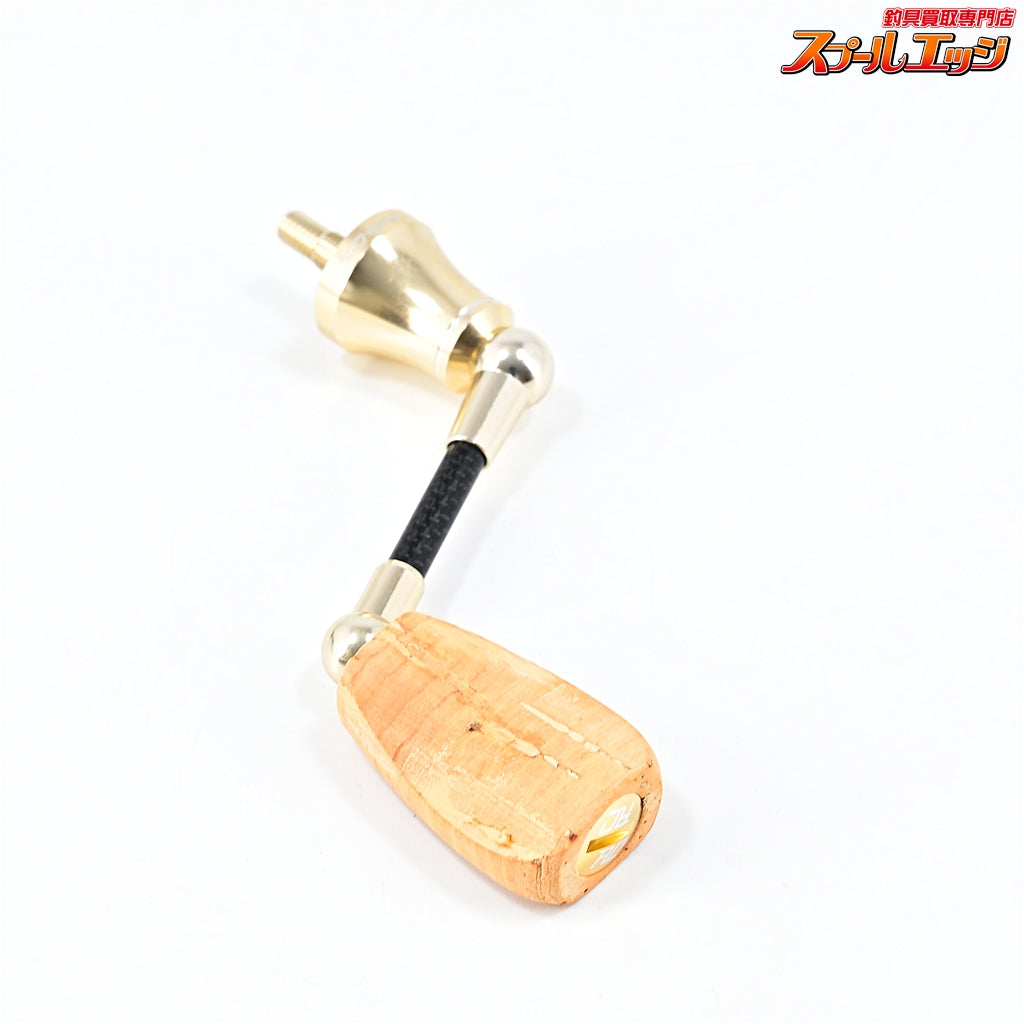 【ロデオクラフト】 RCシングルスピニング カーボンハンドル 38.5mm コルクフラットノブ シマノ用 シャンパンゴールド Rodeo-Craft